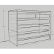 Комод BLACK MAXI 105*48*78 (0000013)