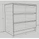 Комод OPTI WHITE 80*48*80 (0000033)