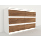 Комод WHITE SUPER MAXI &120*38*76 (0000037)