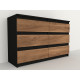 Комод BLACK SUPER MAXI 120*38*76 (0000015)