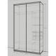 Шафа-купе GREY Combi 149*60*250 (0000092)